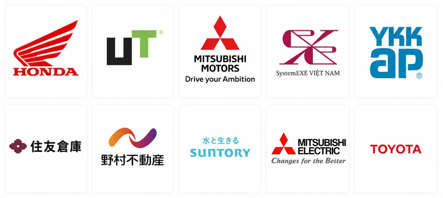 ベトナムファストトラックご利用企業例一部