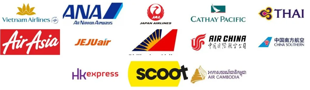 Airlines Previously Supported by VJP FASTTRACK